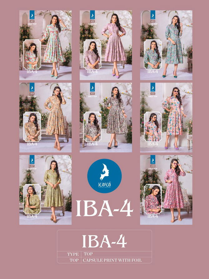 Iba 4 By Kaya Capsule Printed Designer Kurti Wholesale Shop In Surat
